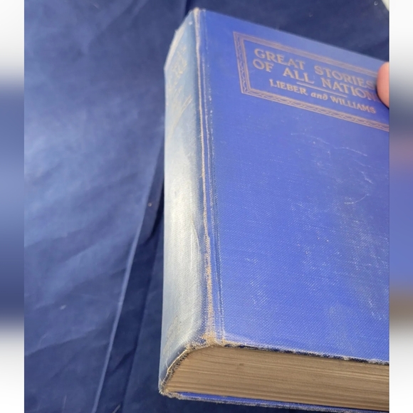 Great Stories Of All Nations Maxim Lieber & Blanche Colton Williams 1933 HC Good - Picture 6 of 6